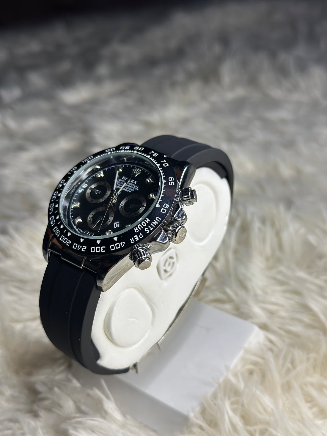 Cosmograph Daytona Black Dial with Diamond Markers